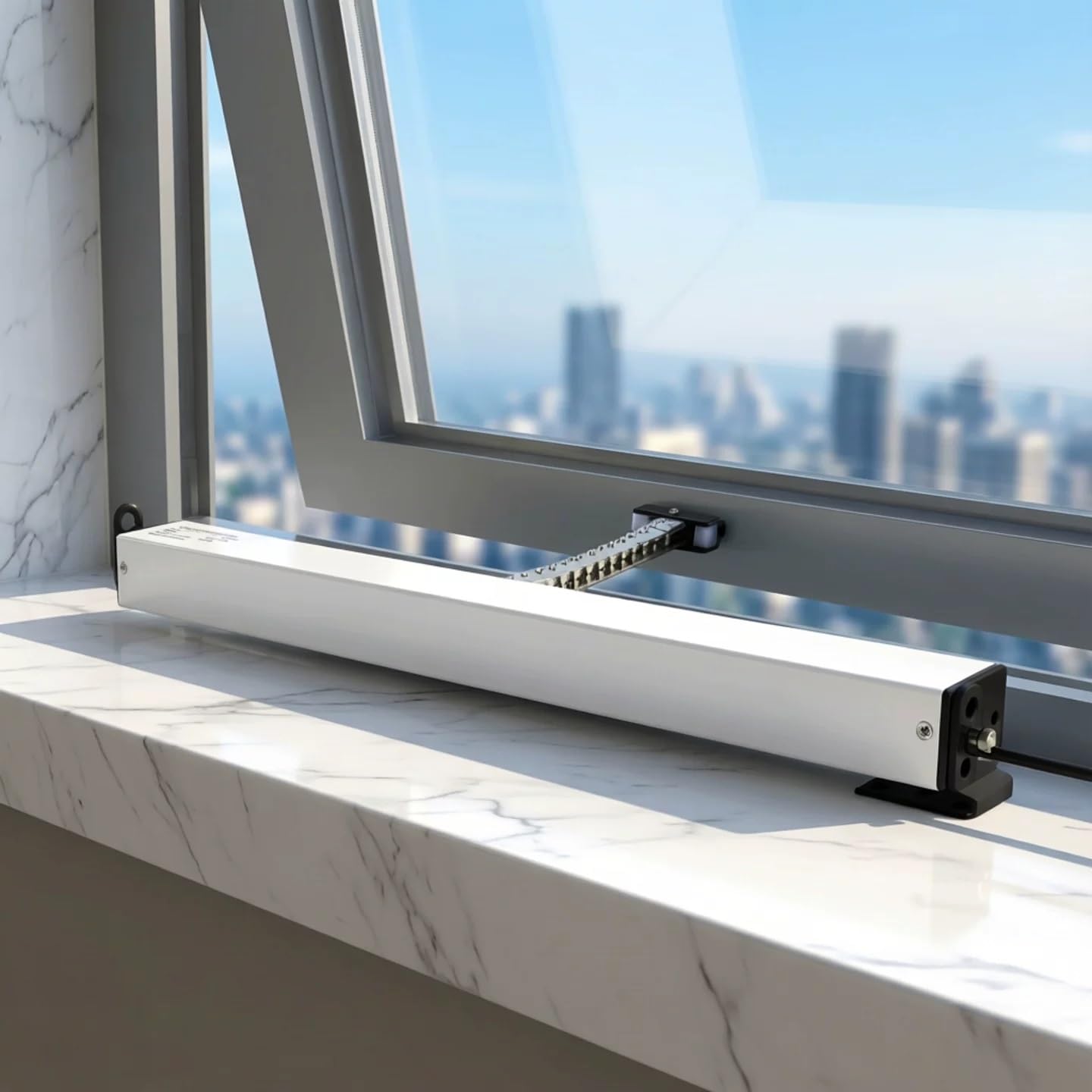 Elektrischer Fensteröffner mit Fernbedienung & Regensensor 400 Drehmoment Automatischer Kettenöffner 500mm
