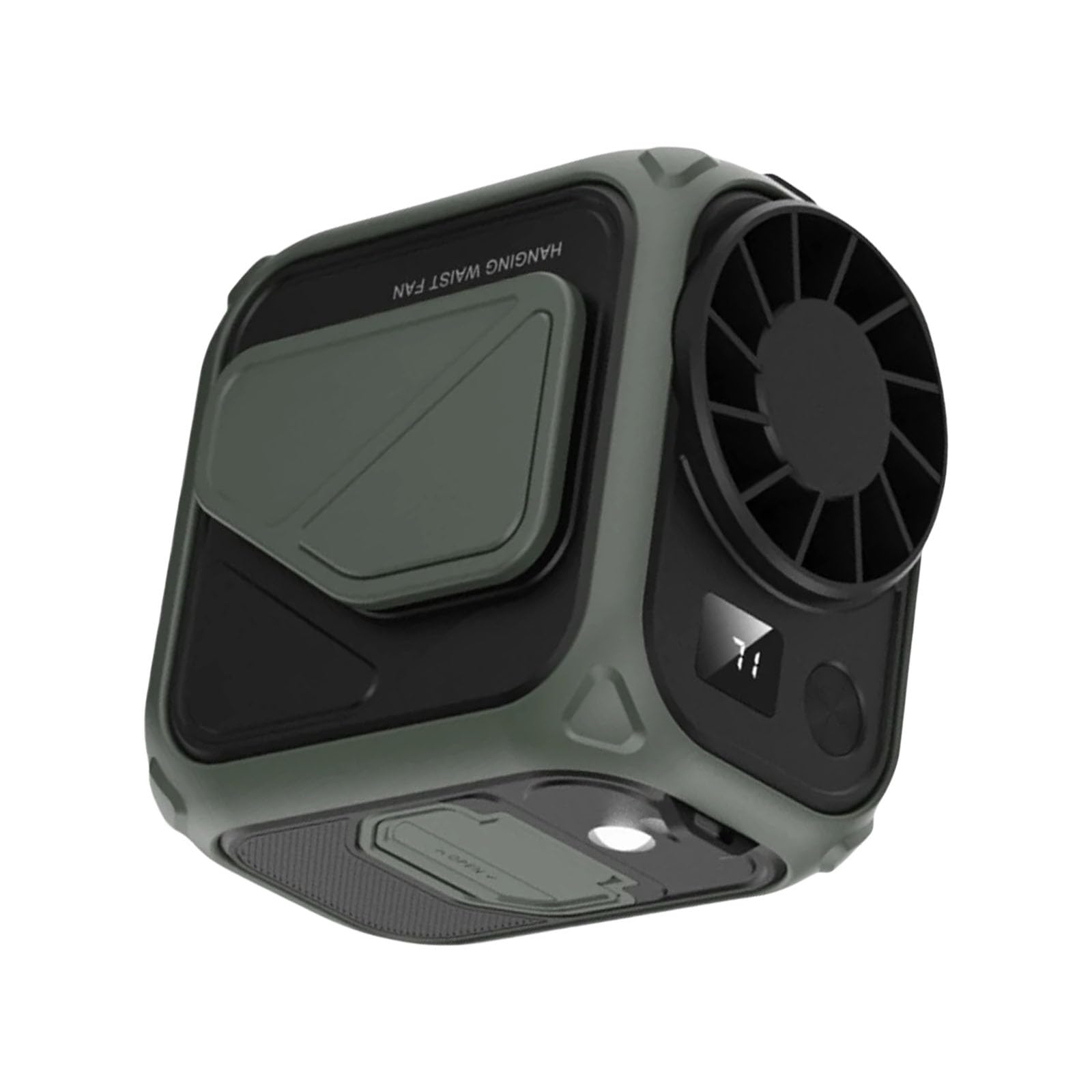 Zxfdsfdbnm Wearable Waist Fan 6000mAh Clip Fan Rechargable Cooling ABS Texture Portable Present for Sports Enthusiasts Portable Waist
