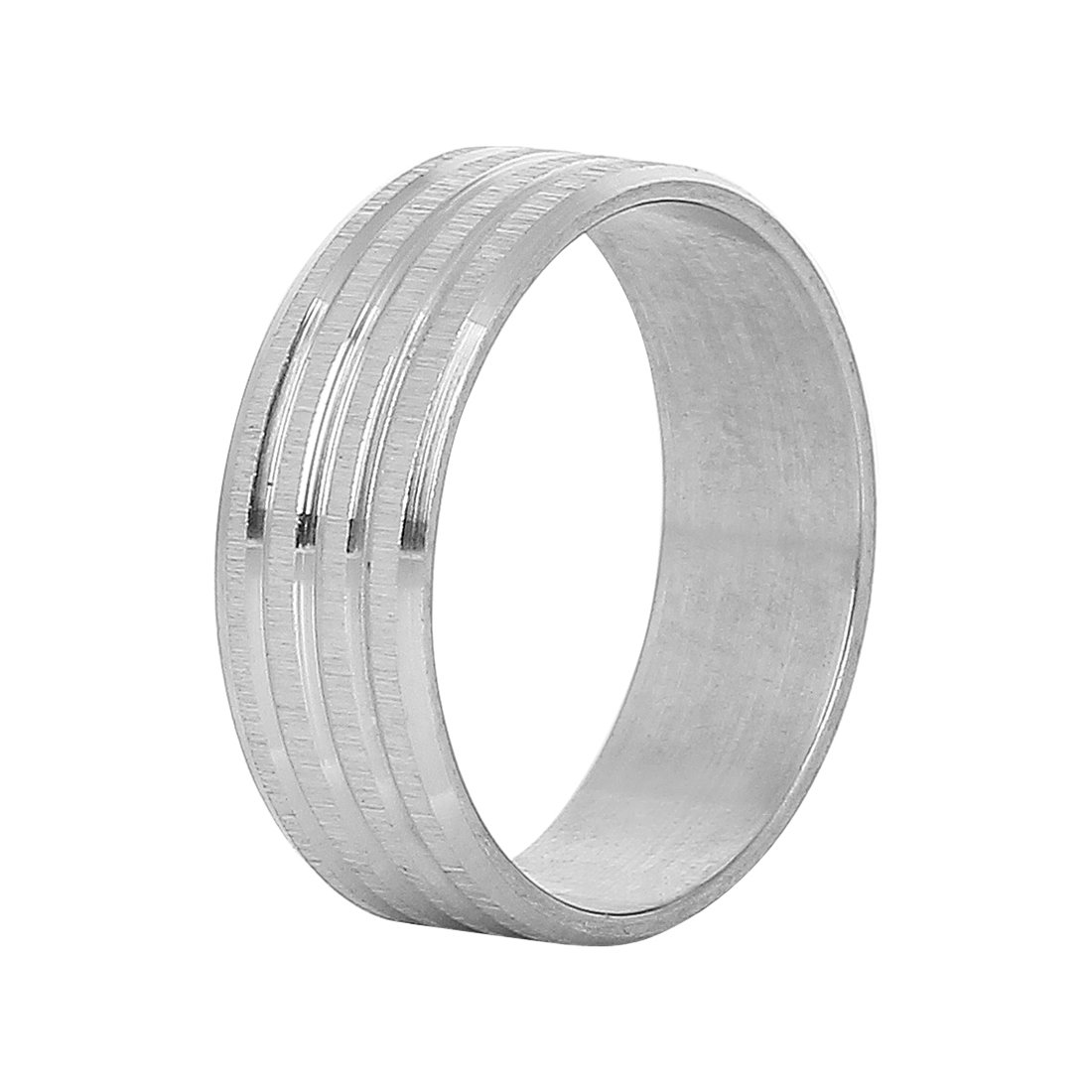 Sorella'z Mens Silver Tone Rows Ring: Pack of 1 (SOR/JEW-ST1)-image-35