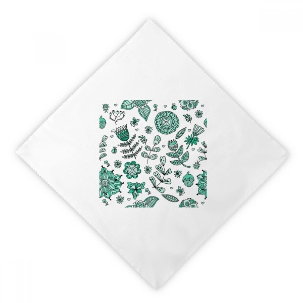 Servilletas de tela reutilizables DIYthinker con dibujo de plantas y flores, pack de 2