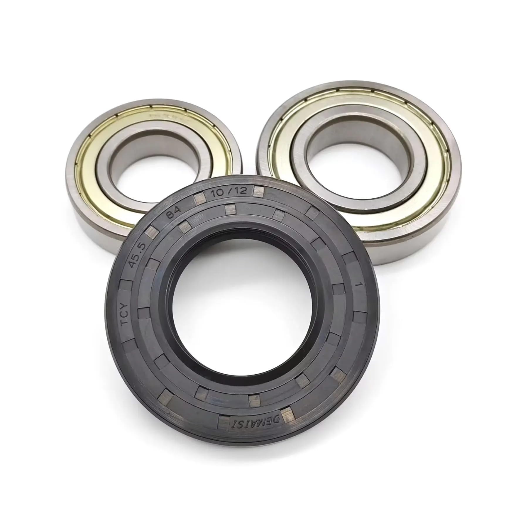 Washer Tub Bearings And Seal Kit Replacement Parts，Compatible For Samsung，DC62-00156A, 6601-002632, 6601-002516, Drum Rubber Seal
