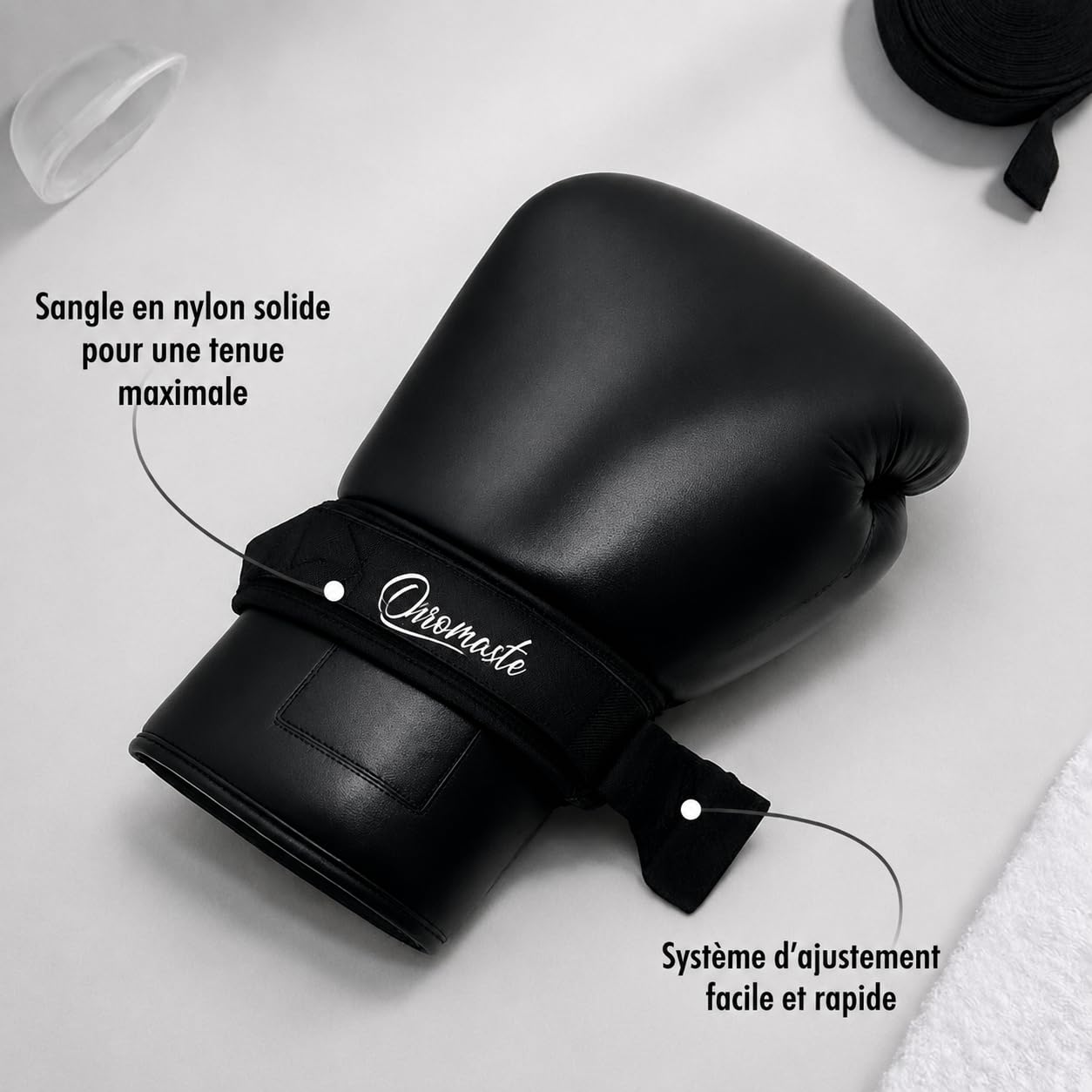 Convertisseur de Gants de Boxe à Lacets-Lace Up Boxing Gloves Converter - Lace to Strap Training Gloves System, Hook and Loop Lace Converter