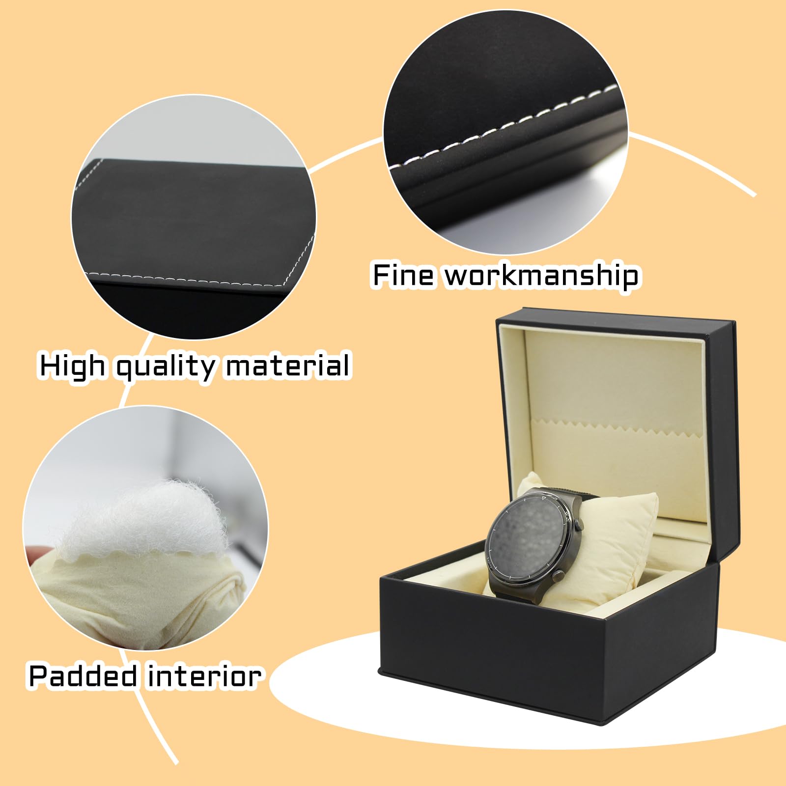 AfitLulu 2 Pièces Pochettes De Montres Velours Montre De Stockage Sacs