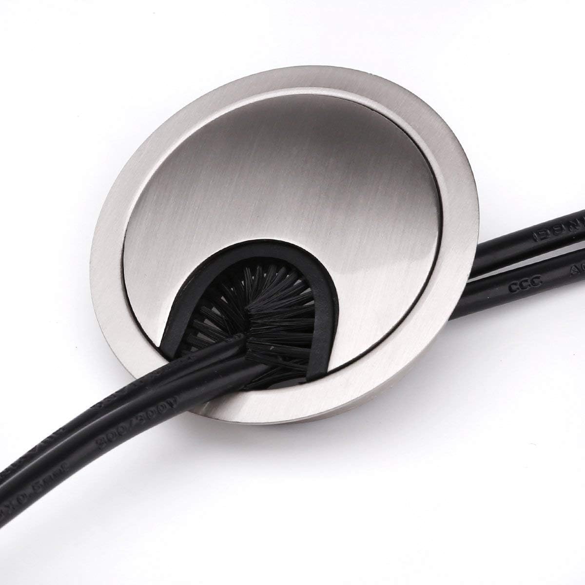 2Pcs Desk Cable Grommet 80mm, JatilEr Computer Grommet Office Desk