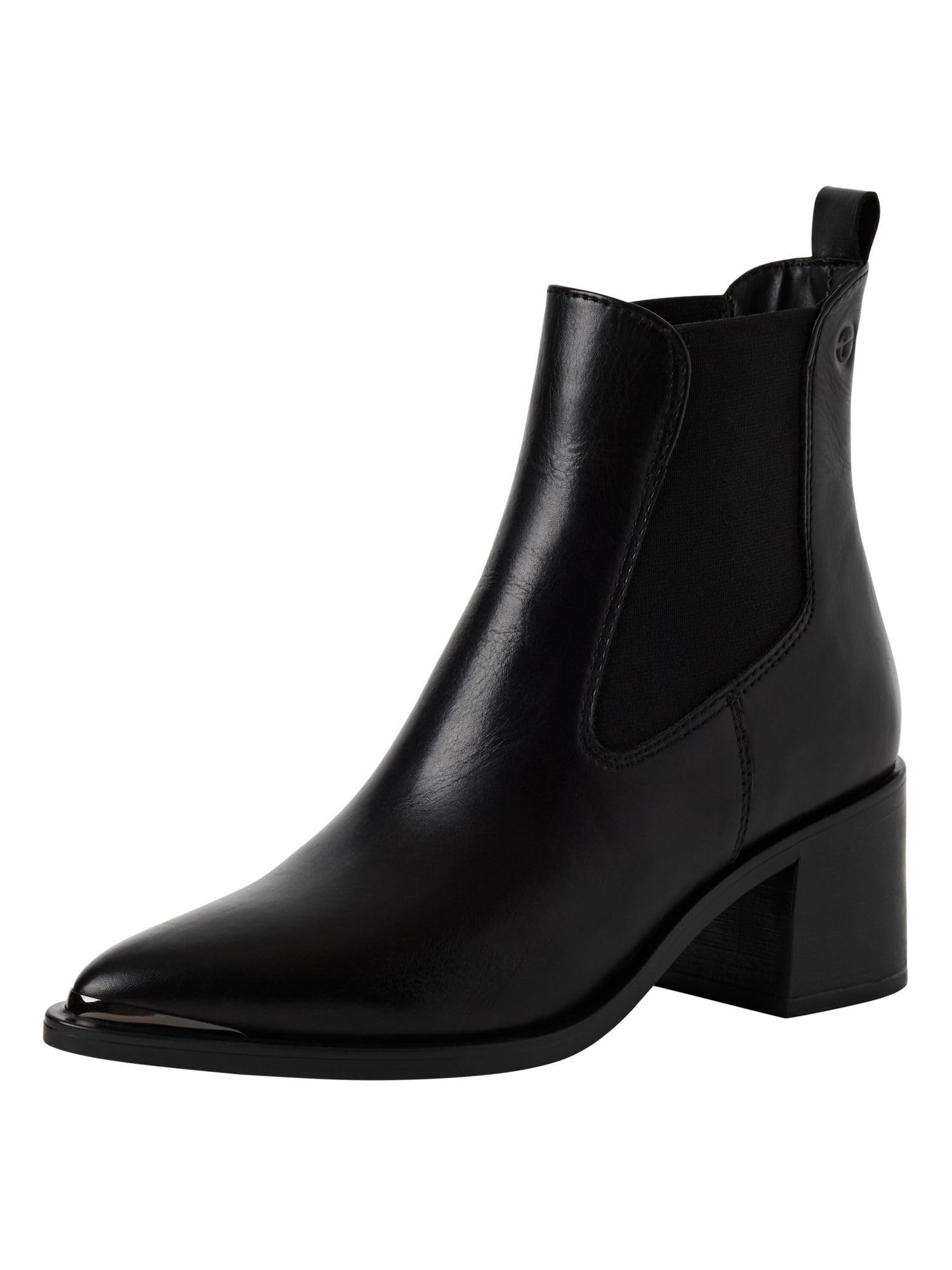 Tamaris Women's Noir Boots À Talon En Cuir