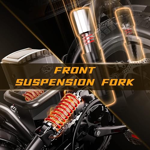 Miniatura 4 de EUY Bicicleta eléctrica bicicleta eléctrica plegable de 14 pulgadas para adultos y adolescentes con batería extraíble de 48 V 18 Ah20 Ah motor de