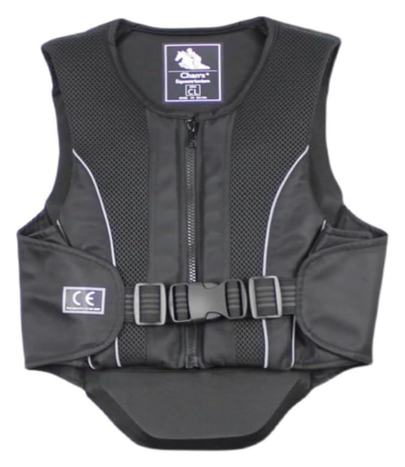 Ecuestres chaqueta protectora chaleco， Protector corporal, protector de chaleco for montar a caballo, chaleco protector for montar a caballo for niños y niñas(CS)