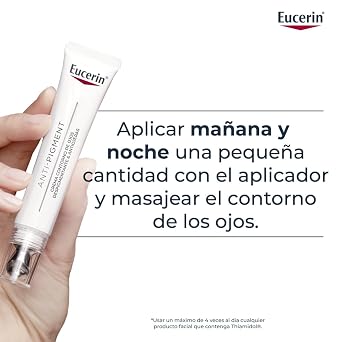 Eucerin Anti-Pigment Illuminating Eye Contour (15ml) Dark Circles Cream for Radiant Look Cream with Hyaluronic Acid for Brown and Bluish Dark Circles