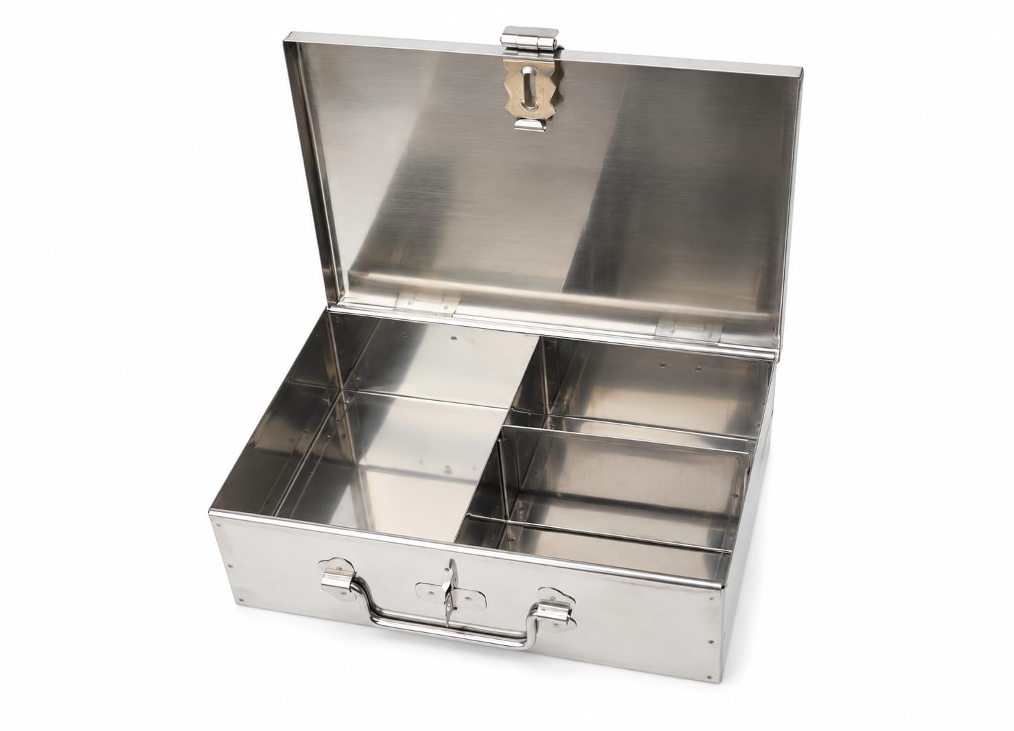 Steel counter cash Drower Cash Box/Manual Locker/Piggy Bank/Jewelry Box, Cash for Home,Shop,office. Glossy Finish/Multipurpose Storage Security Box/safe locker/tijori use - Size- 9 Inch-image-33