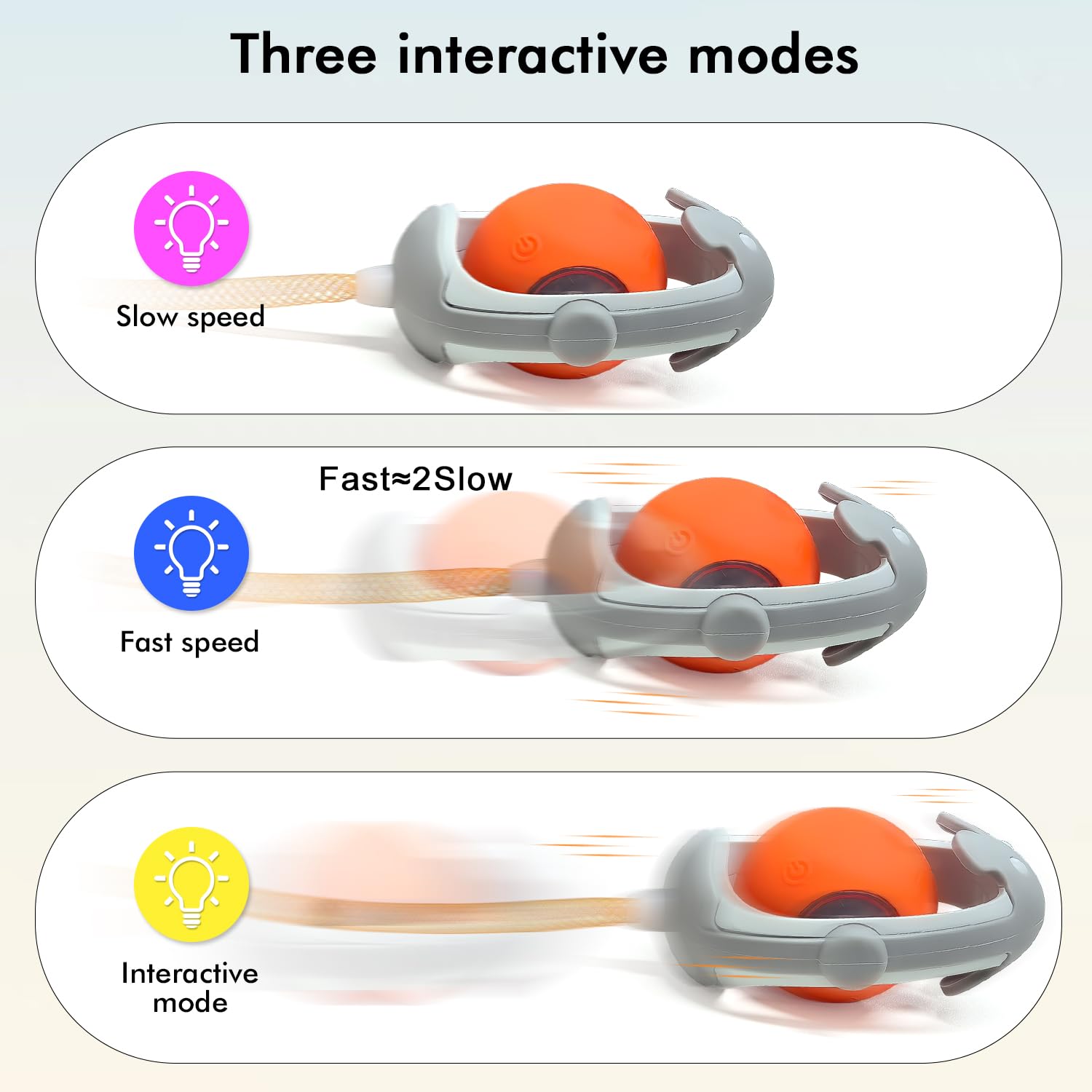Tyasoleil Cat Ball, Electric Automatic Toys for Indoor Cats Interactive Cat Toy, Rechargeable Irregular Moving Ball - Image 3