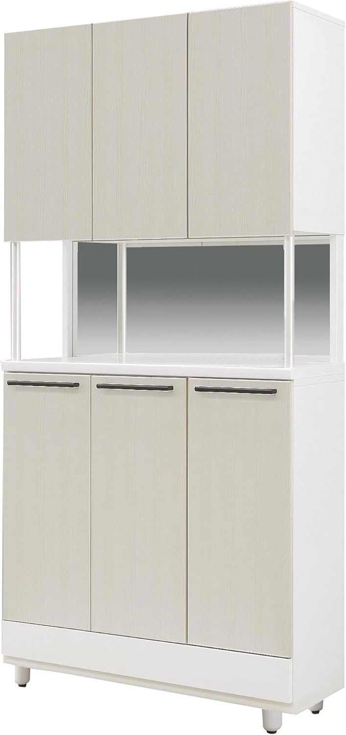 立義 シューズボックス フリーボックス幅100×奥行40×高さ203cm ホワイト436120