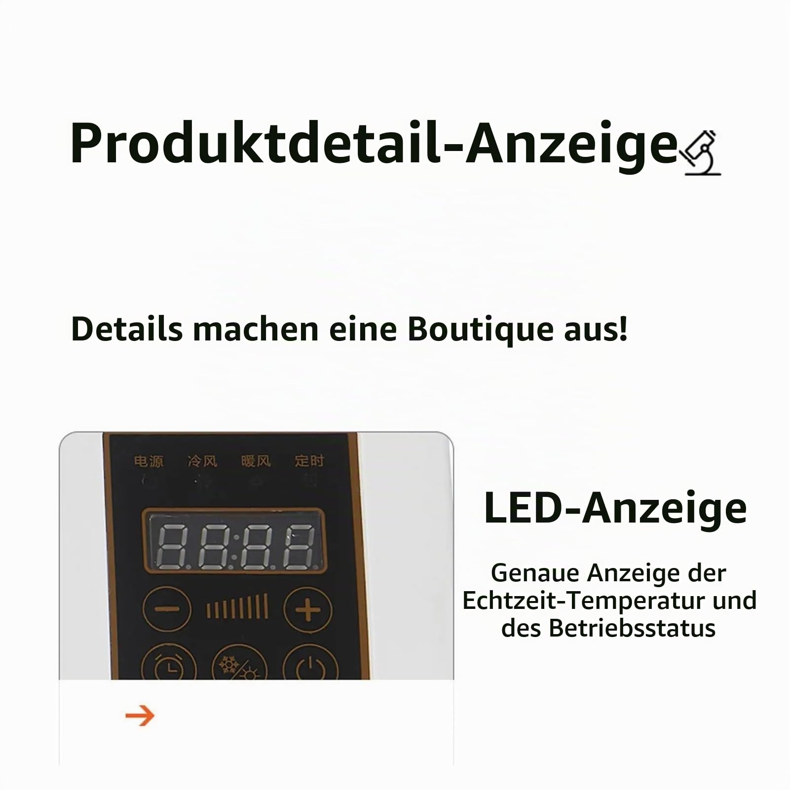 Leises Wandklimagerät mit Fernbedienung Wohnzimmer | Kompakte Klimaanlage für Ganzjahresnutzung.Leise und effizient
