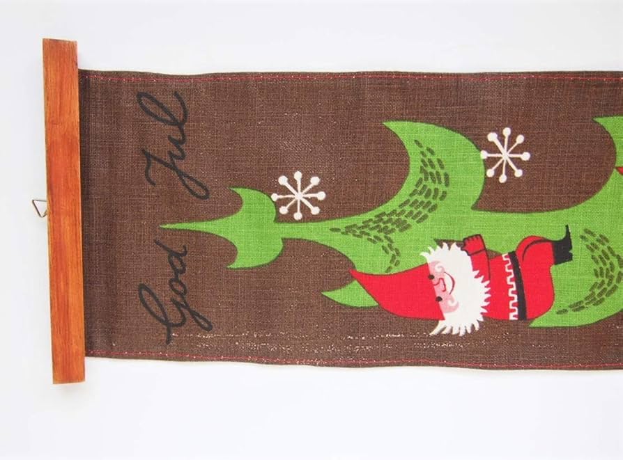 北欧ヴィンテージJerry Roupeクリスマスツリートムテ壁掛けジェリーロープ