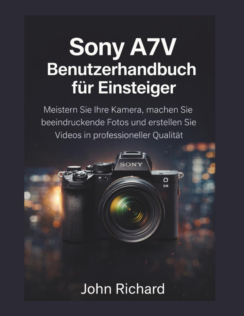 Sony A7V Benutzerhandbuch für Einsteiger: Meistern Sie Ihre Kamera, machen Sie beeindruckende Fotos und erstellen Sie Videos in professioneller Qualität