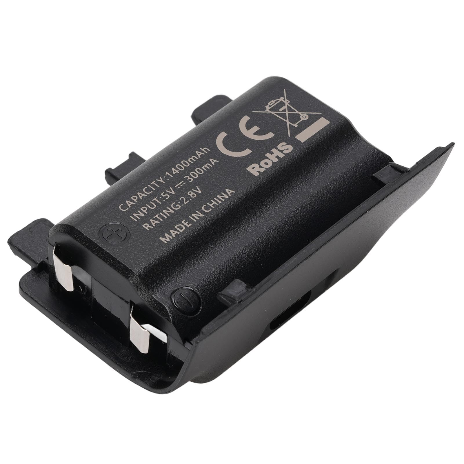Controller-, 1400 MAh, Intelligenter Wiederaufladbarer LED-Digitalanzeige-Controller- mit Typ-C-Ladekabel, für X S Gaming-Controller (Black)
