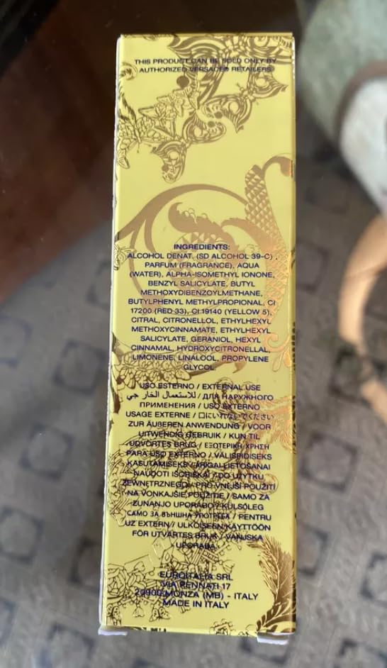 Yellow Diamond by Versace for Women 0.3 oz Eau de Toilette Travel Spray - Image 3