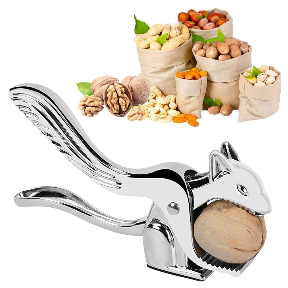 Nut Cracker Walnut Plier, Nutcracker for Walnuts, Nut Cracker Tool, Nut Opener, Squirrel Shape Appearance, for Walnuts, Pecans, Hazelnuts, Almonds, Brazil Nuts or Other Nuts