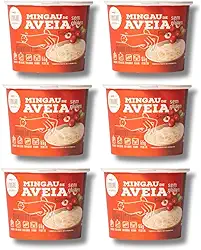 Mingau de Aveia Cranberry com Quinoa Sem Açúcar, Sem Glúten, Sem Leite e Vegano - 06 UNIDADES (pronto em 05 minutos)