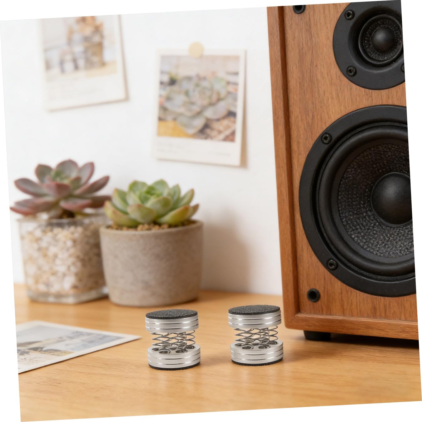 SHINEOFI 4piezas Almohadillas para Altavoces de Aislamiento Acústico Pies de Aislamiento para Altavoces Protector de Suelo para Subwoofer Amortiguador de Vibraciones para HiFi