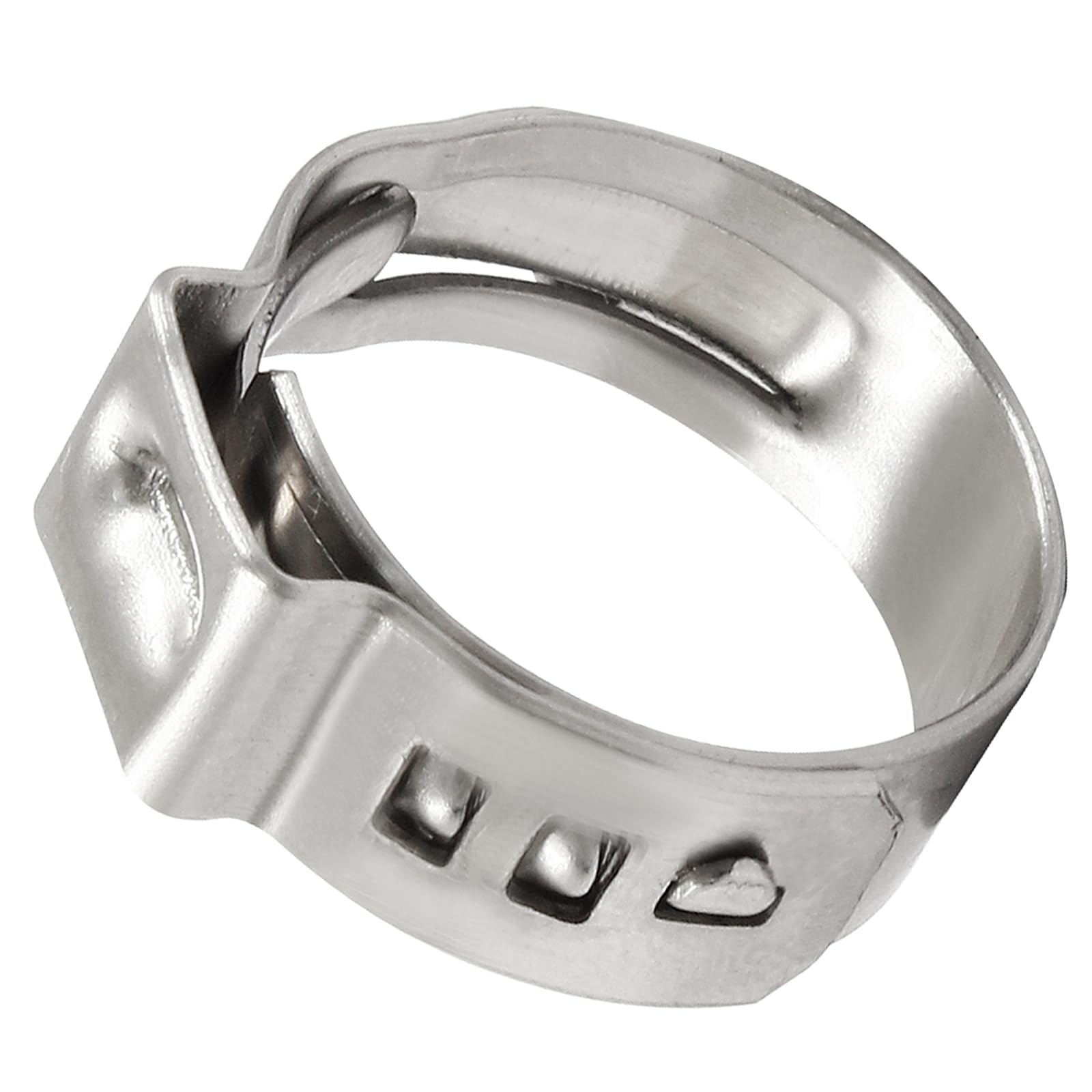 Verkelly 50 Pcs 3/8 Inch PEX Cinch Clamps, Stainless Steel Pinch Clamps Rings