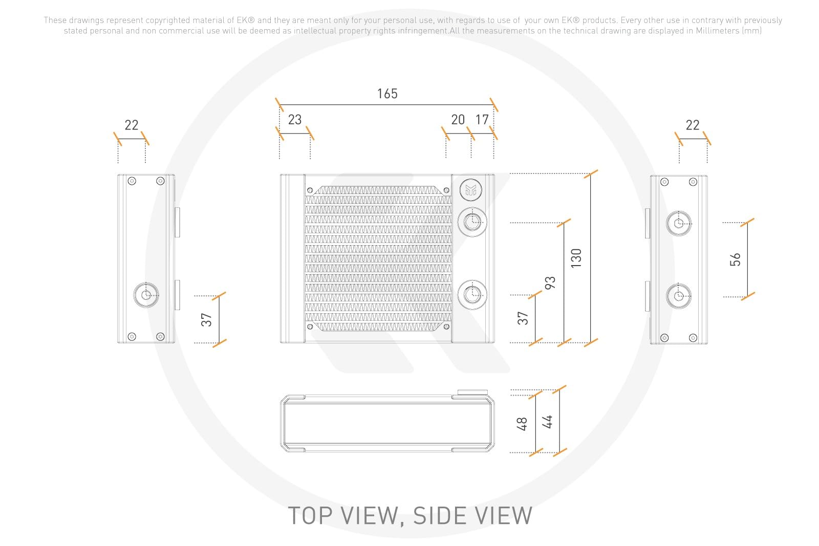 EK Water Blocks 3831109838334 pièce et accessoire pour systèmes de refroidissement d'ordinateurs Radiateur