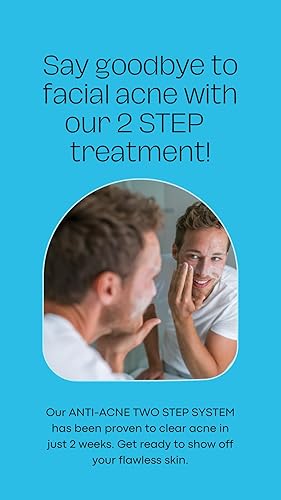 Miniatura 2 de ANTI-ACNE TWO-STEP SYSTEM FACIAL SCRUB AND MOISTURIZER - FOR MEN