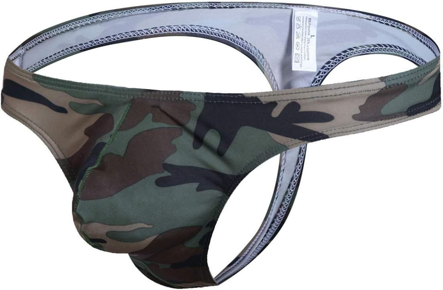 Men's Mini Boxer Briefs Camouflage Low Rise Underpants