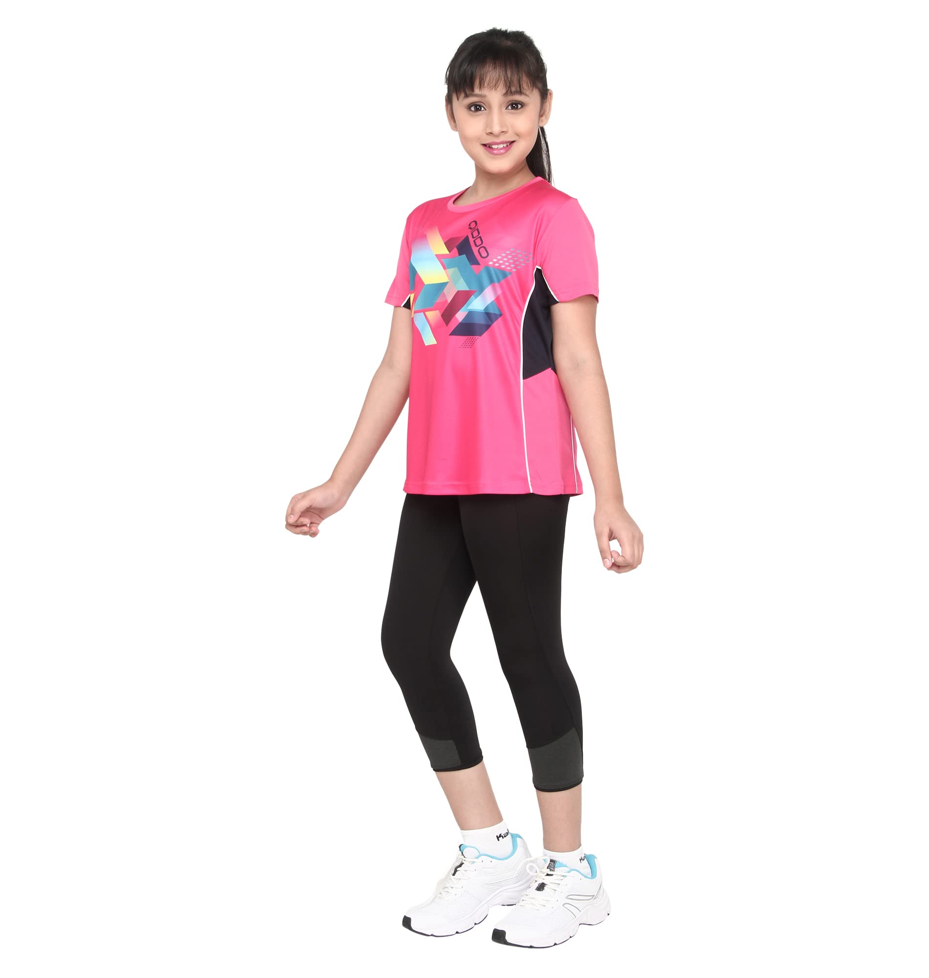 Qiddo Sports Girls' T-Shirt 6-7 Years (Pink) - Image 5 thumbnail