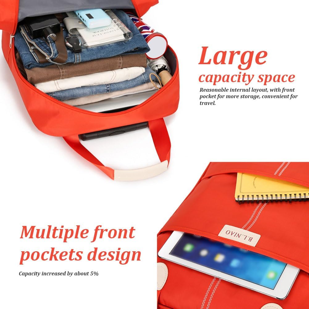 Carry On Luggage Set, 18"+14" Lightweight Airline Approved Carry On Suitcase with Spinner Wheels, Durable Luggage with Duffel Bag for Business and Travel, Blue