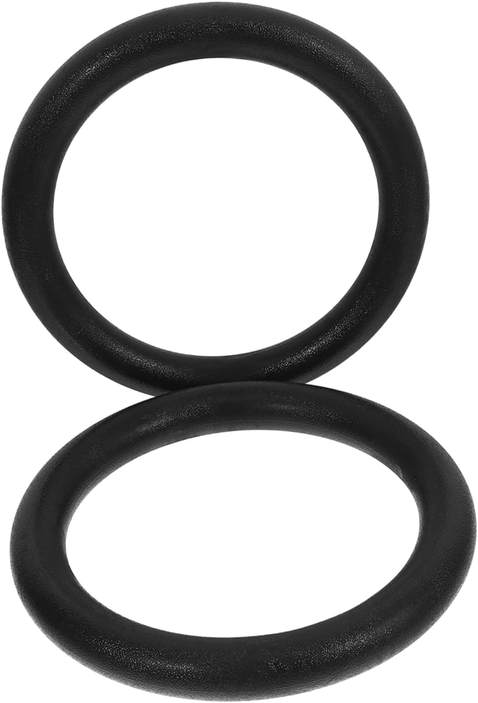 Hemoton 2Pcs Fitness Rings Durable Gymnastic Rings for Bodyweight Training Height for Strength Workouts for Push Ups Dips and Full Body Exercises Black