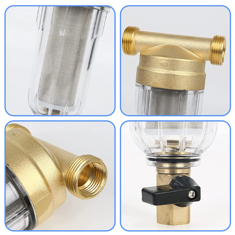 Wiederverwendbarer Wasserfilter Für Wasserhahn - 1/2 Zoll Sedimentfilter Für Sauberes Trinkwasser