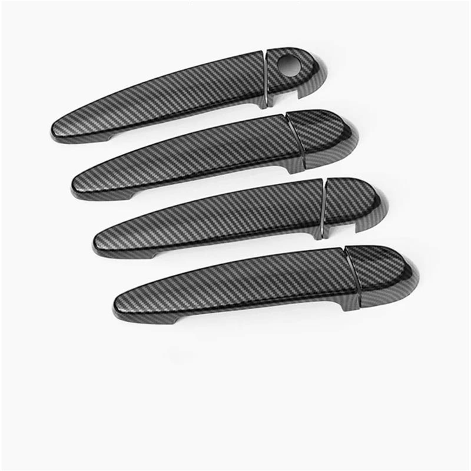PIWINE Handle Sticker for X5 E70 2008-2013 Carbon Fiber Chrome Car Door Handle Cover Trim Sticker Styling Auto Accessories(Carbon Fiber)