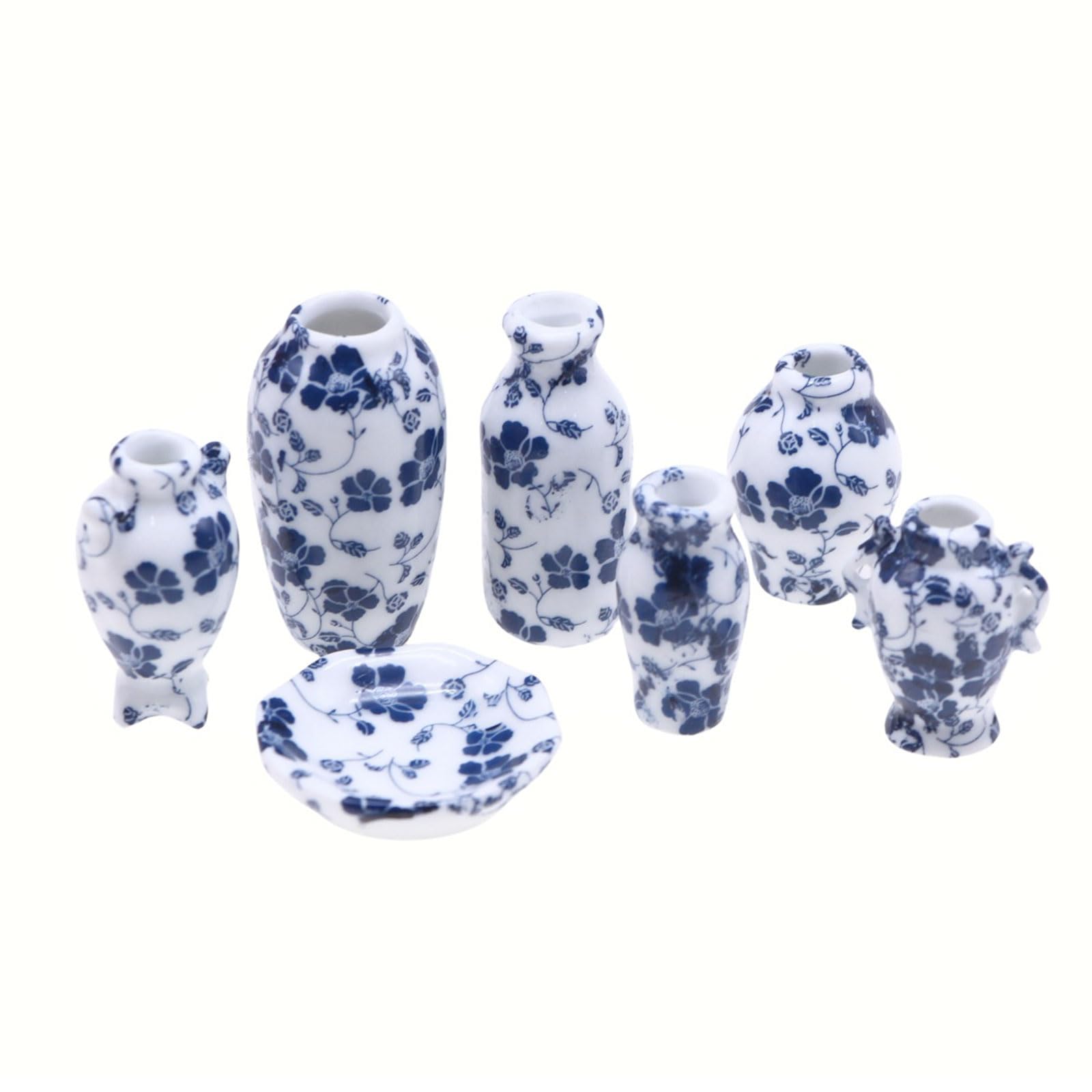 Stylish Set Completes with Vase Sugar Bowl Plates Cup Lovely Decoration Set Kitchenware