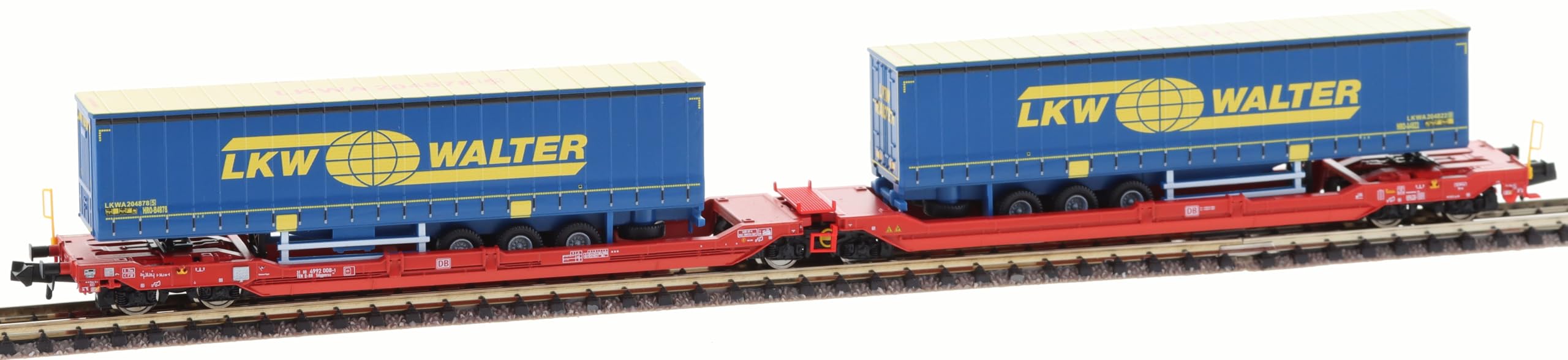 Fleischmann 6660050 N Doppeltaschen-Gelenkwagen T3000e der DB AG Spedition LKW Walter