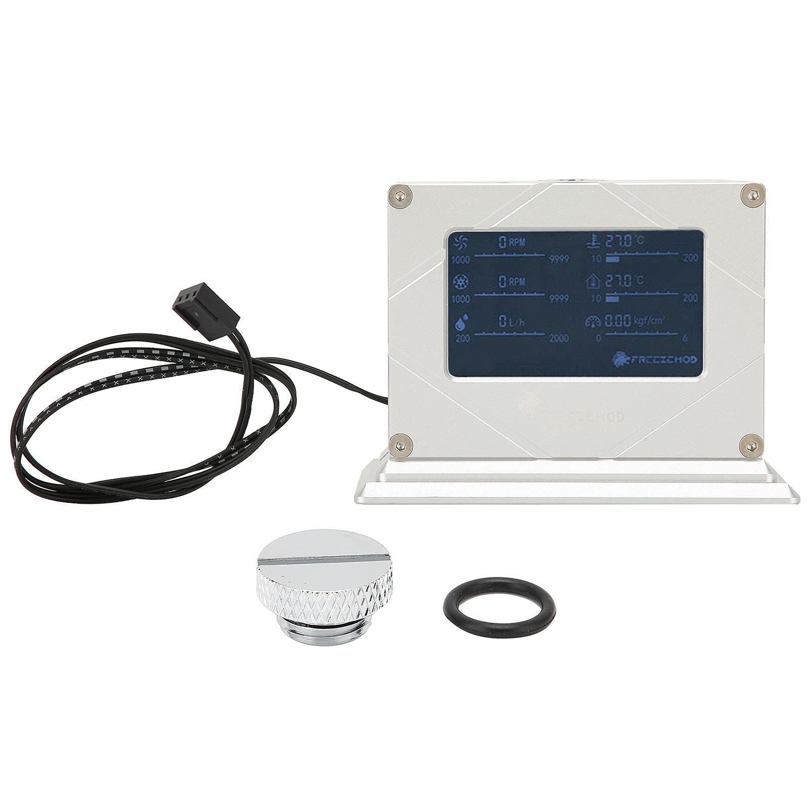 Monitor Intelligente del di Raffreddamento Ad Acqua LSJ-ZNRB Schermo di Visualizzazione Durevole Pompa 'acqua PWM per Appassionati di PC Lega di Alluminio + Materiale Acrilico