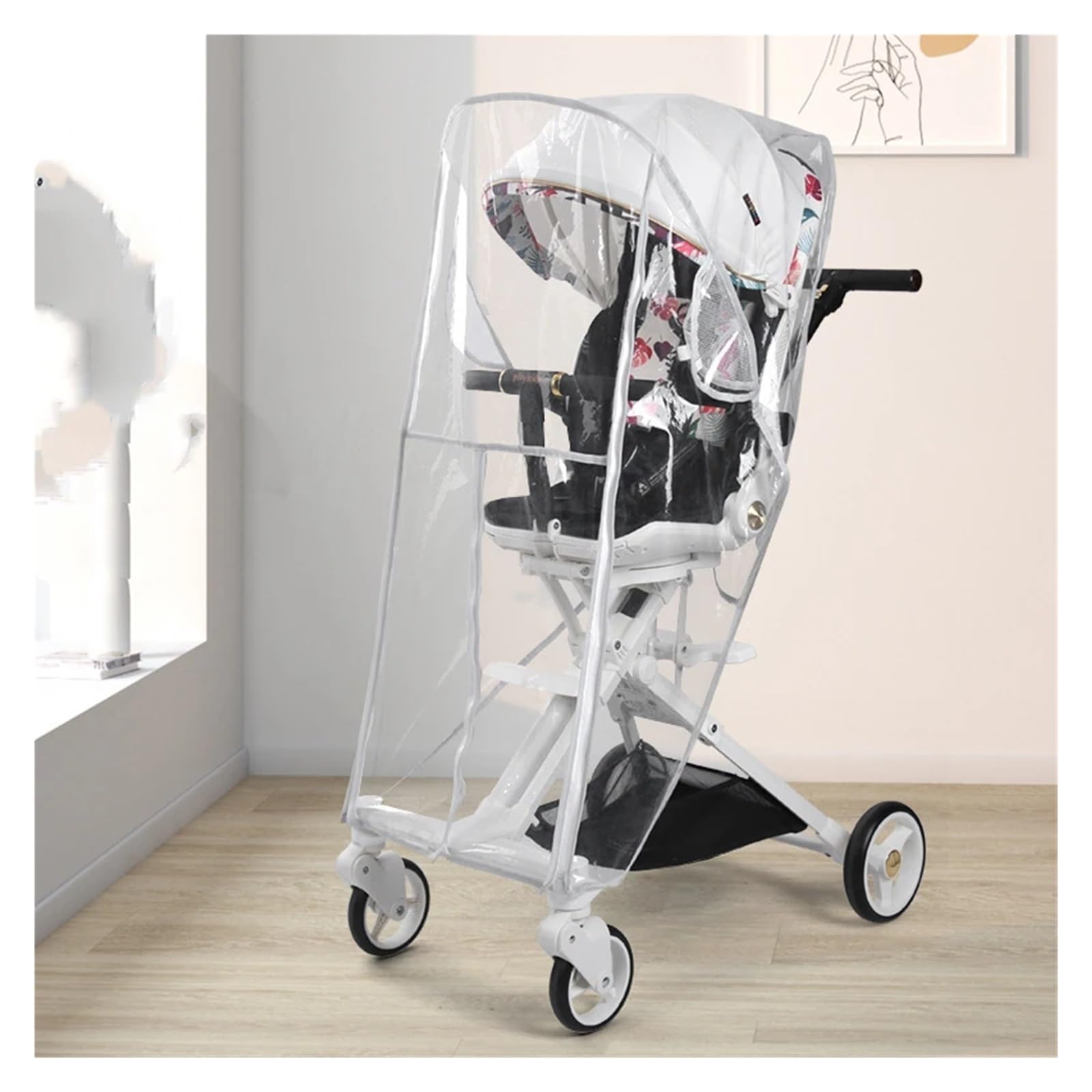 Impermeabile for passeggino in EVA | Protezione universale for passeggino: antivento, impermeabile, finestra trasparente