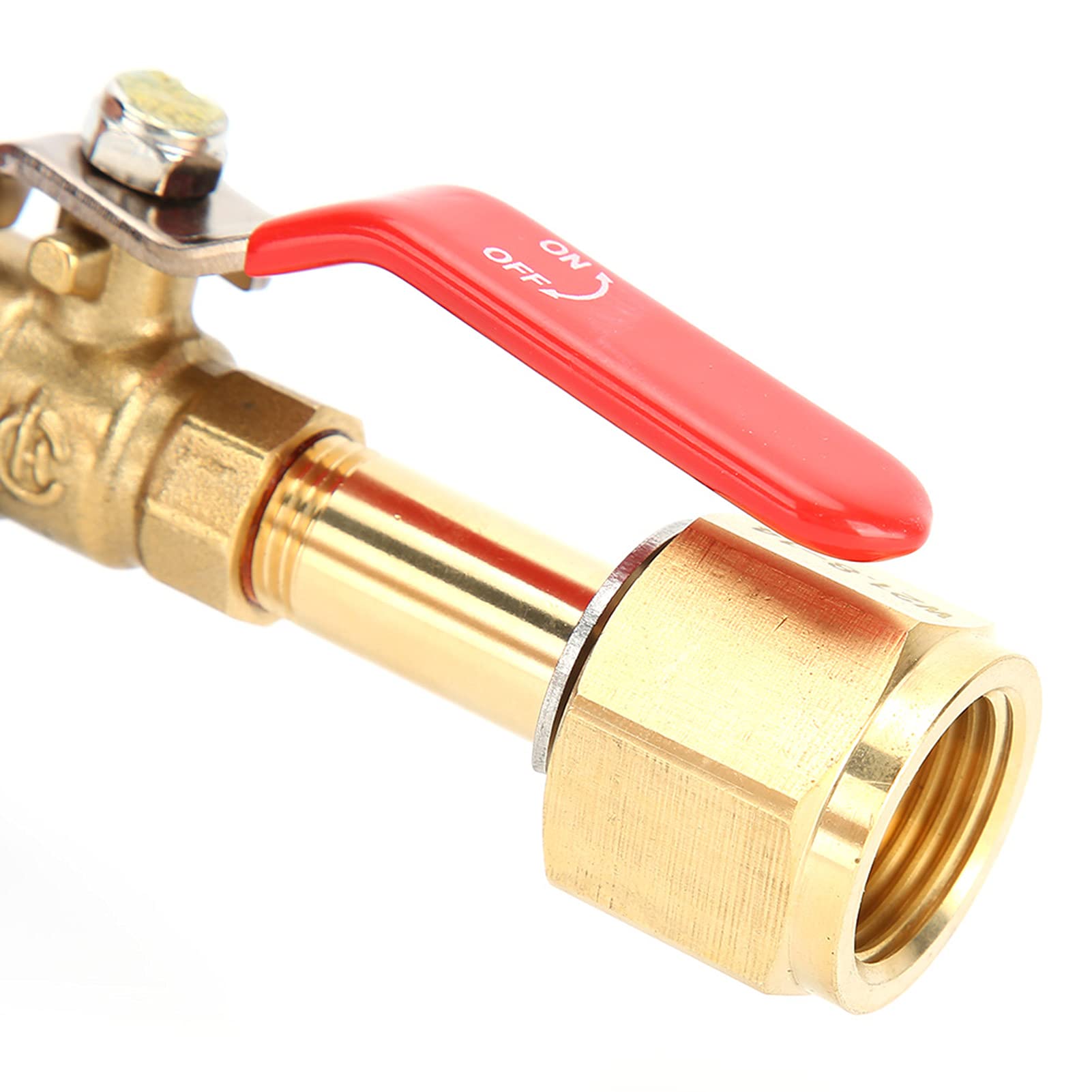 Oumefar Adapter cylindra sodowego, adapter do napełniania cylindra CO2 domowy podwójny zawór CGA320 z czarnym zaworem sodowym ASA do Profesjonalne narzędzia