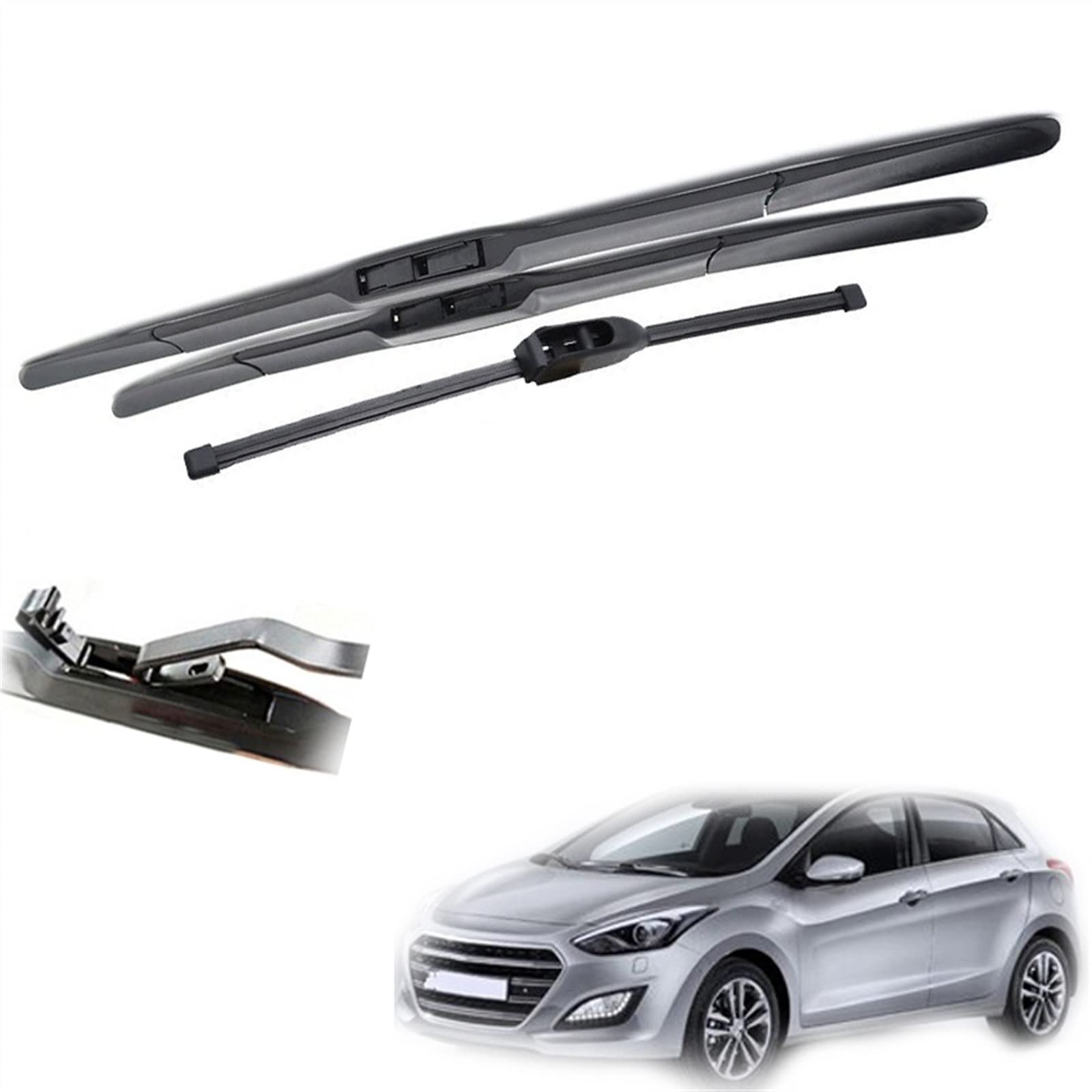 26" 14" 13" Zestaw wycieraczek szyby przedniej i tylnej do samochodu, do Hyundai I30 GD, do Elantra GT 2012 2013 2014 2015 2016 2017