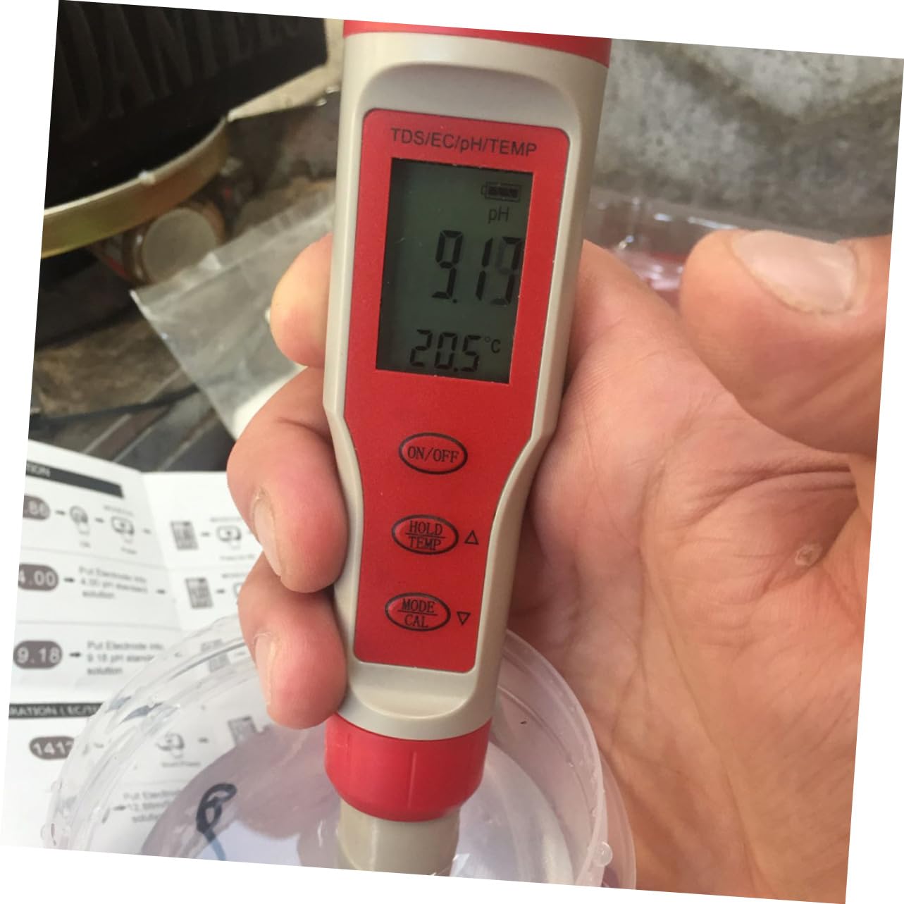 KICHOUSE Water Quality Tester Digital Ph for Aquariums Hydroponics Pools Accurate Ph Measurement High Sensitivity Probe Easy to Use