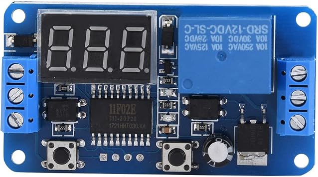 Time Delay Relay Module LED Display Digital Timer Relay PLC Automation Control Switch Module(12V)