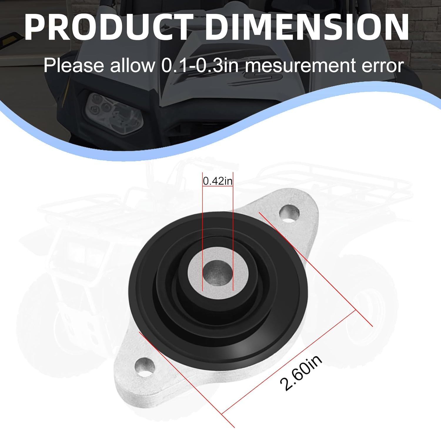 Front or Rear Motor Engine Mount Transmission Bracket for Polaris RZR 800/4/S 2010-2014 1332450