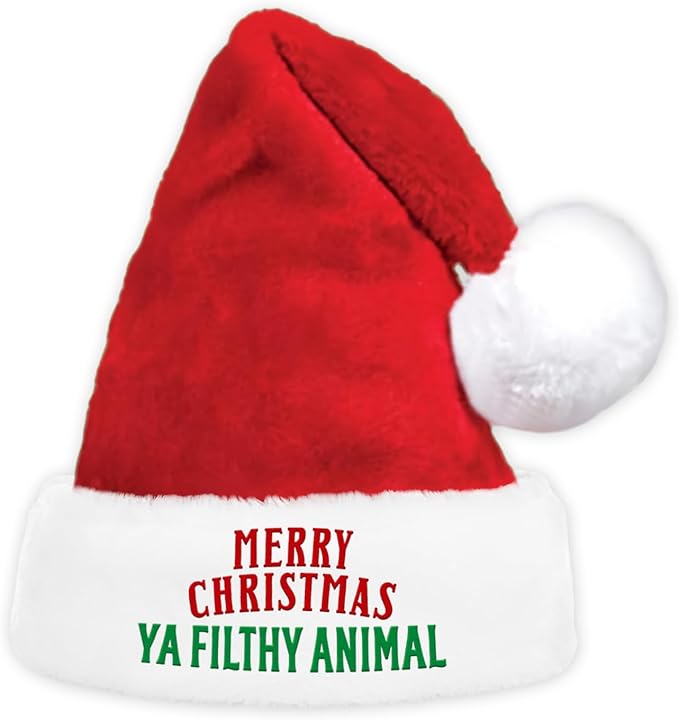 IDEAPRON Funny Christmas Hat, Home Alone Santa Hat, Merry