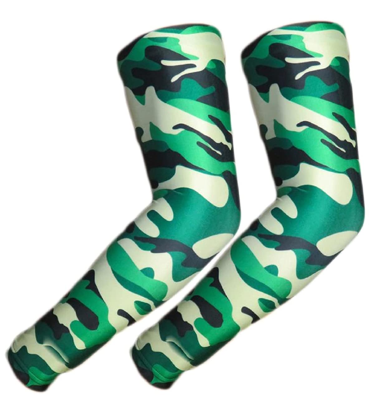 Unisex Camouflage Printed Compression Driving Hiking Climbing Sports High Elasticity Arm Sleeves (Multicolor_Free Size) (Pack of 1 Pair)
