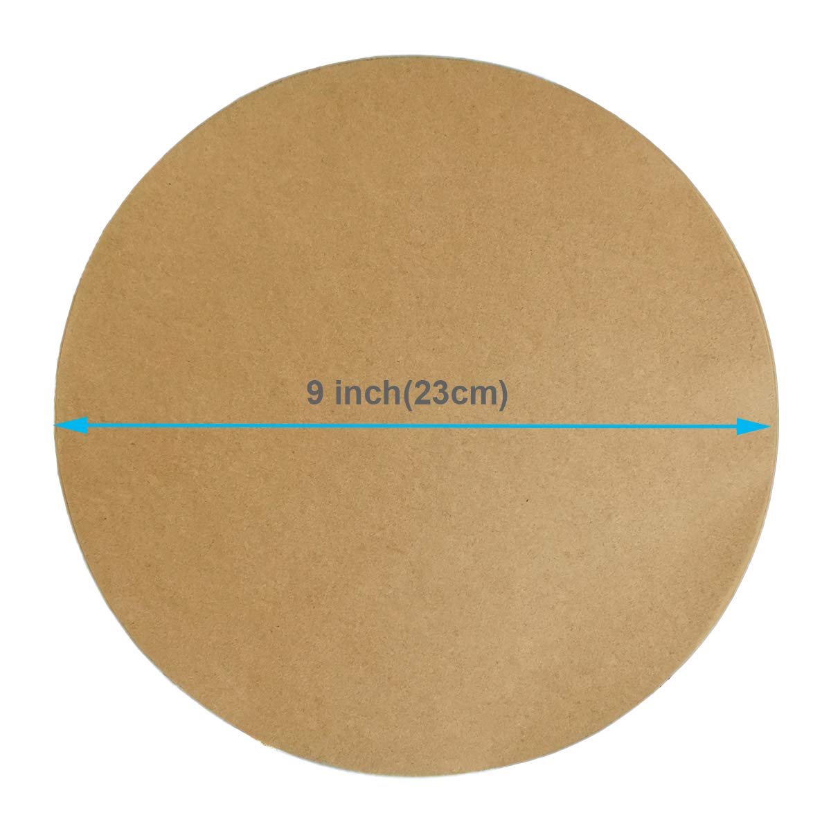 22,9 cm ungebleichtes rundes Pergamentpapier, 500 Blatt, Tortilla-Presspapier für Ofen, antihaftbeschichtet, zum Backen von Keksen, Brot, Kuchen, Pizza, Luftfritteuse, Toaster, Ofen