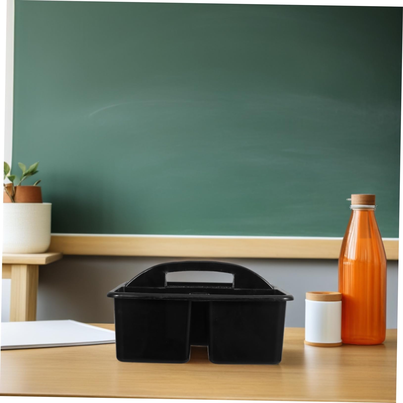 2pezzi Portaoggetti Per Aula Manico in Plastica Per Cancelleria Organizzazione Per Artigianato Scuola e Ufficio