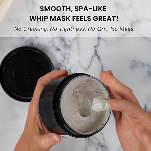 Miniatura 8 de Máscara de barro del mar muerto de menta y romero  Máscara de arcilla hidratante batida con bentonita y arcilla de caolín, minimizador suave de