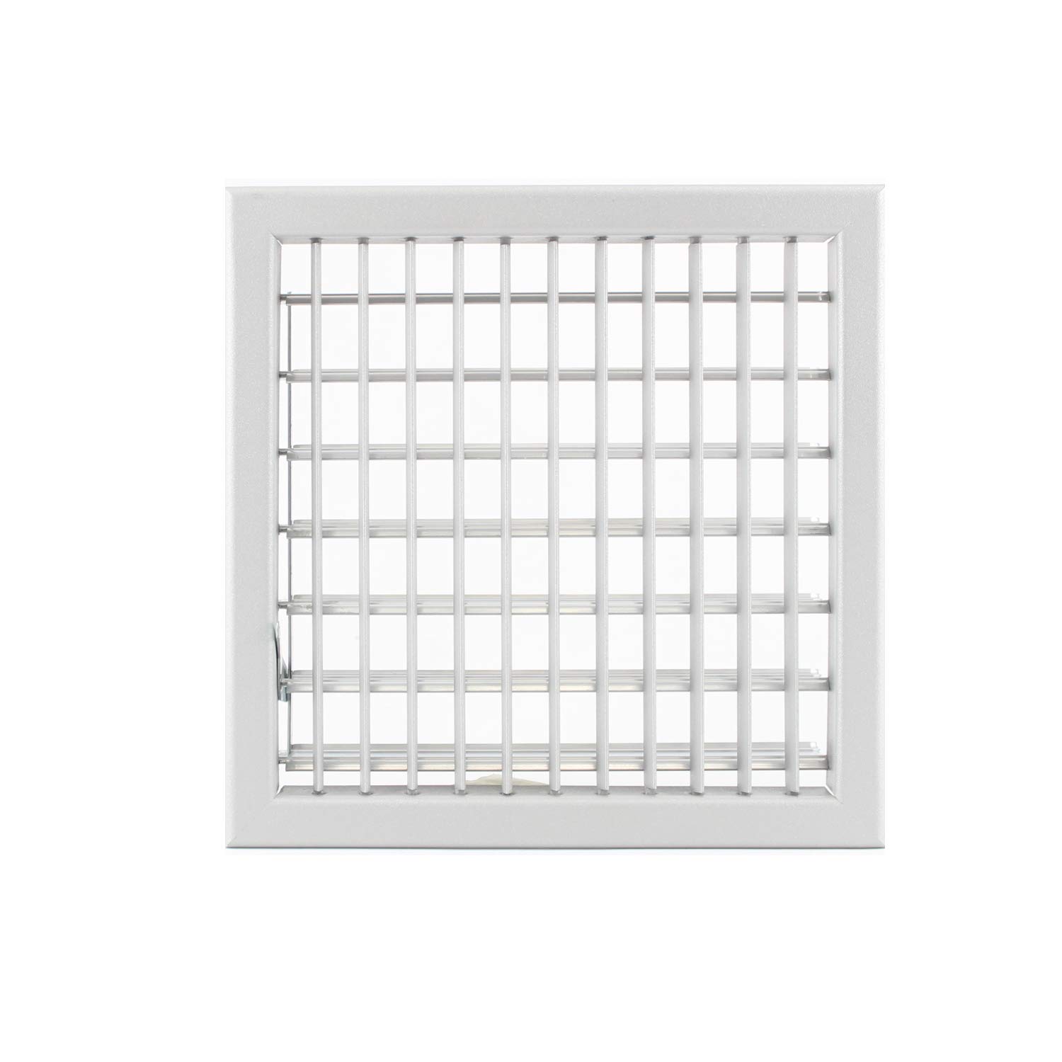 Rejilla de ventilación New Model 22 x 22 cm, gris, diámetro de 120 mm, ajustable, con persiana para chimenea