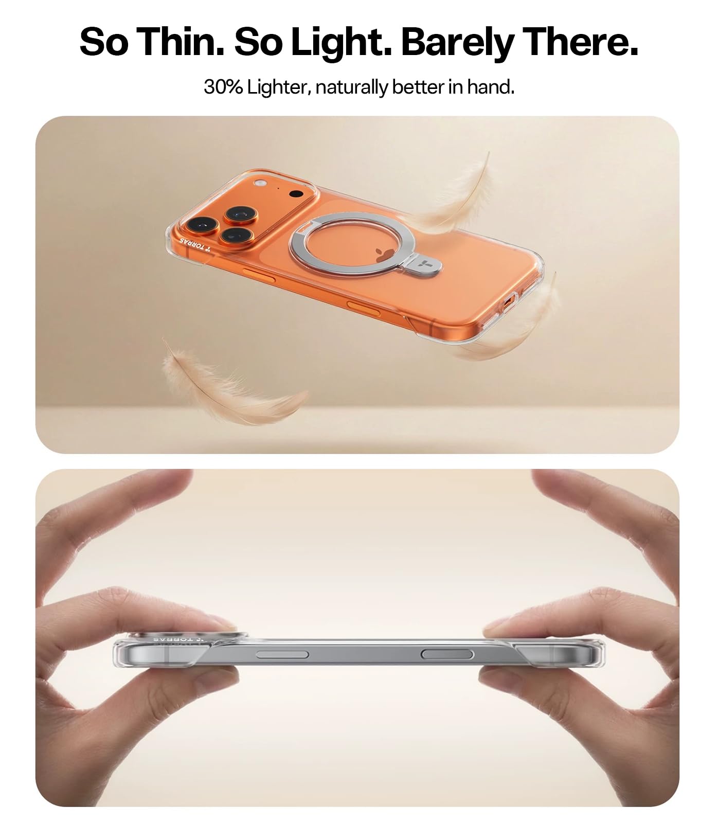 Amazon.com: TORRAS for iPhone 17 Pro Max Case with Magnetic Stand