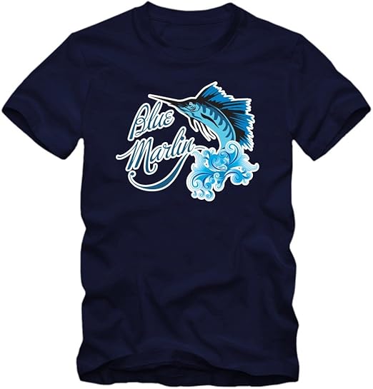 FischBlueMarlin TShirt Meer Herren Fische