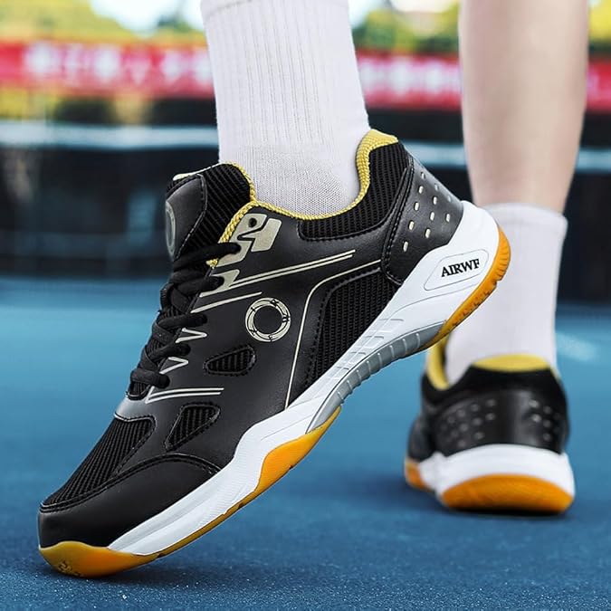 Badminton Shoes Lightweight Indoor Court Shoes Non-Slip Breathable Training Sneakers for Men Women